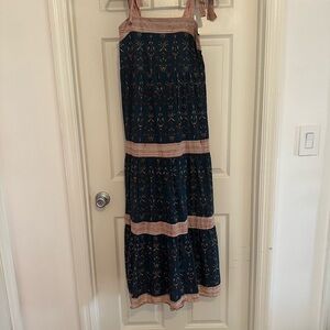 Anna Cate Blue Floral Maxi Dress